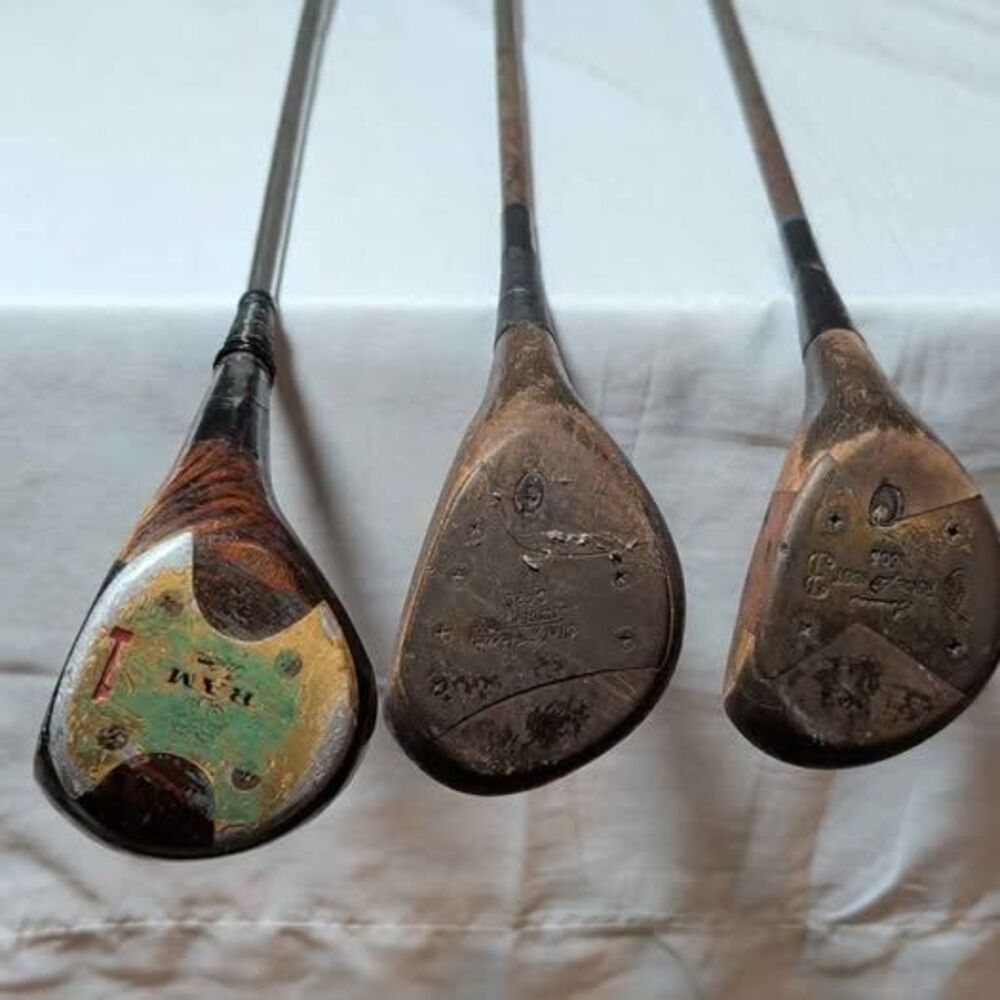 Vintage Rare Wood Golf Club Set - Ram, Walter Hagen, Royal Scot